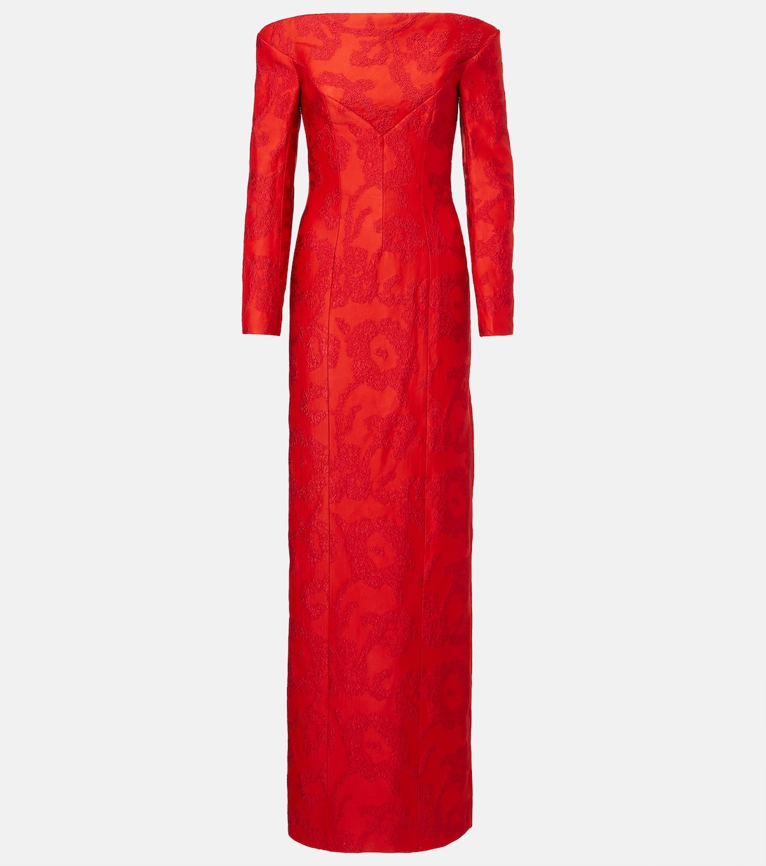 Robe longue Zarith en jacquard à encolure bardot | Emilia Wickstead