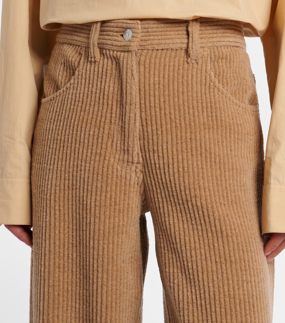 Clair high-rise corduroy straight pants | The Row