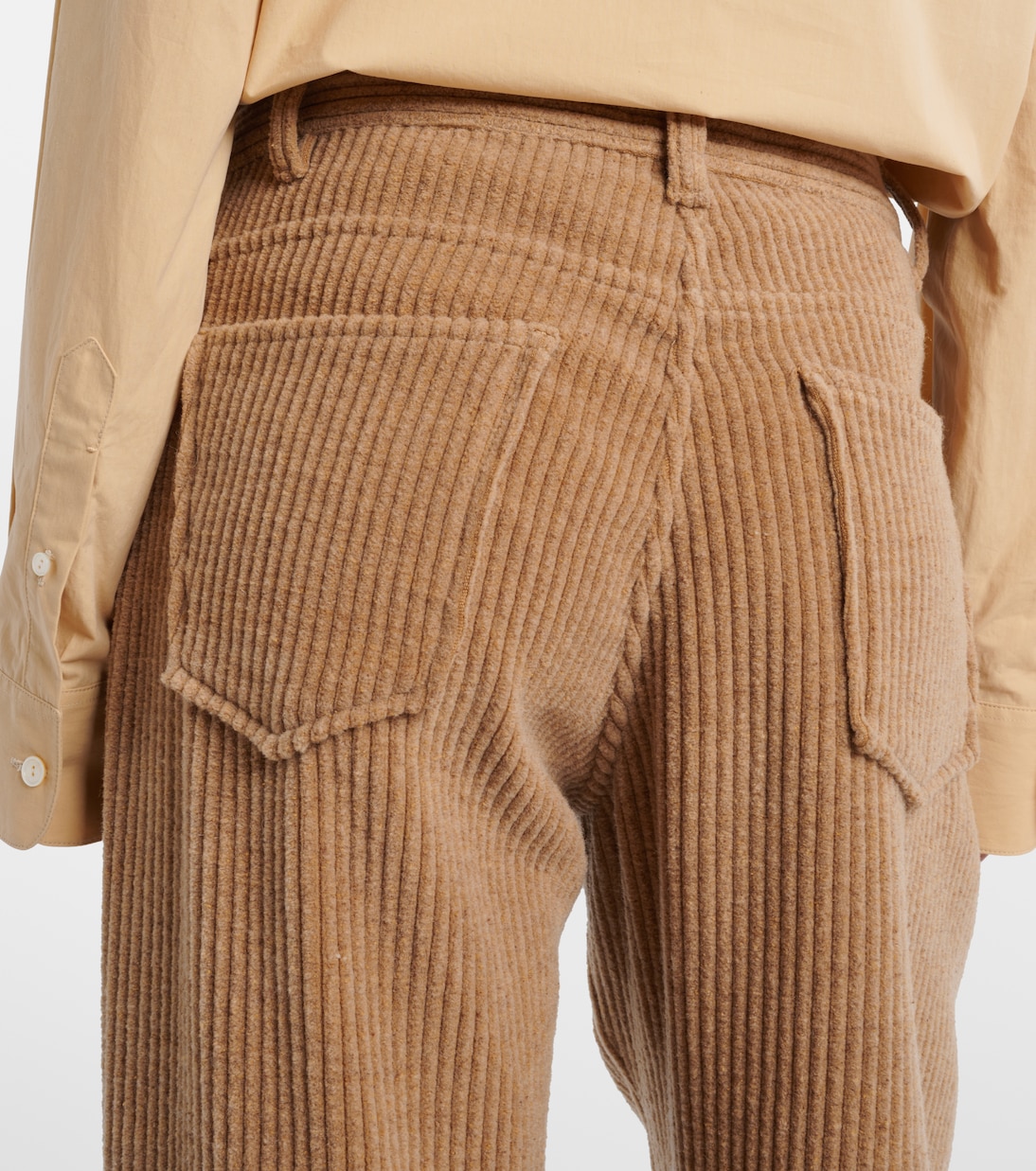 Clair high-rise corduroy straight pants | The Row