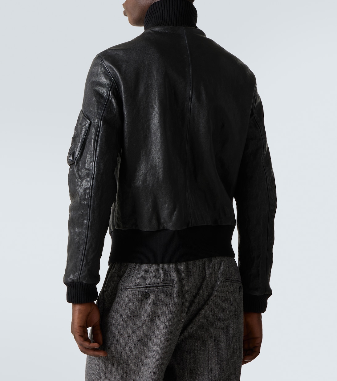 Veste bomber en cuir | Dolce&Gabbana