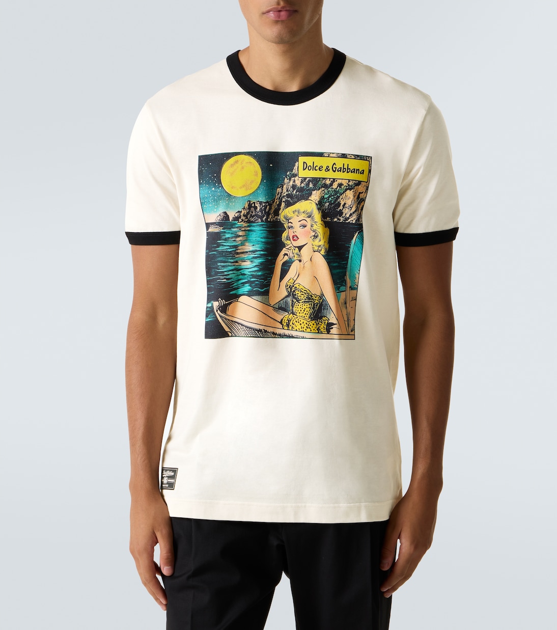 Printed cotton jersey T-shirt | Dolce&Gabbana