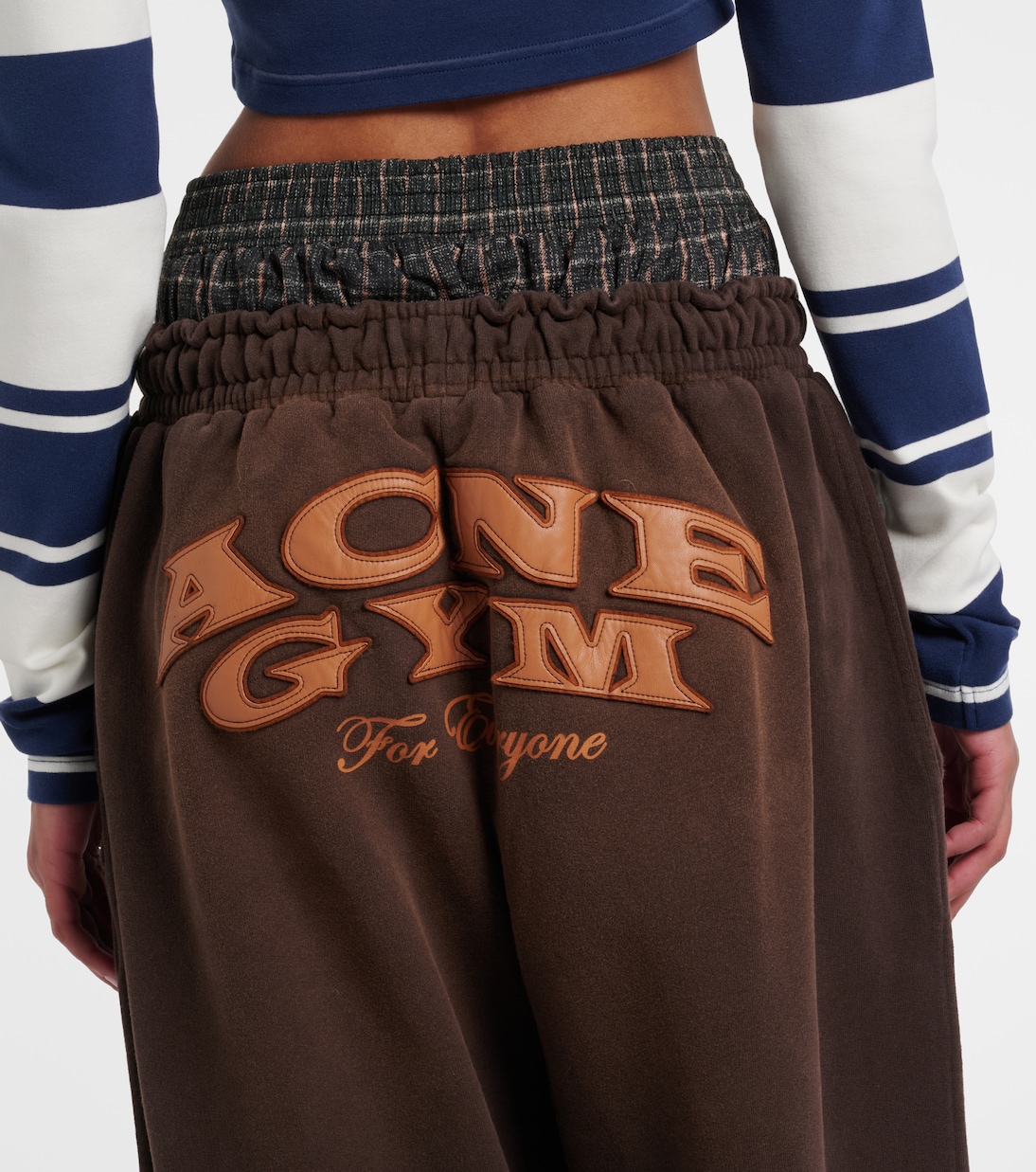 Pantaloni sportivi in cotone a strati | Acne Studios