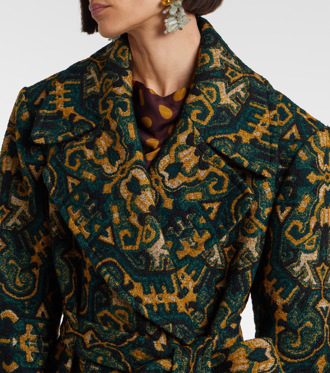 Rafaella printed coat  | Dries Van Noten