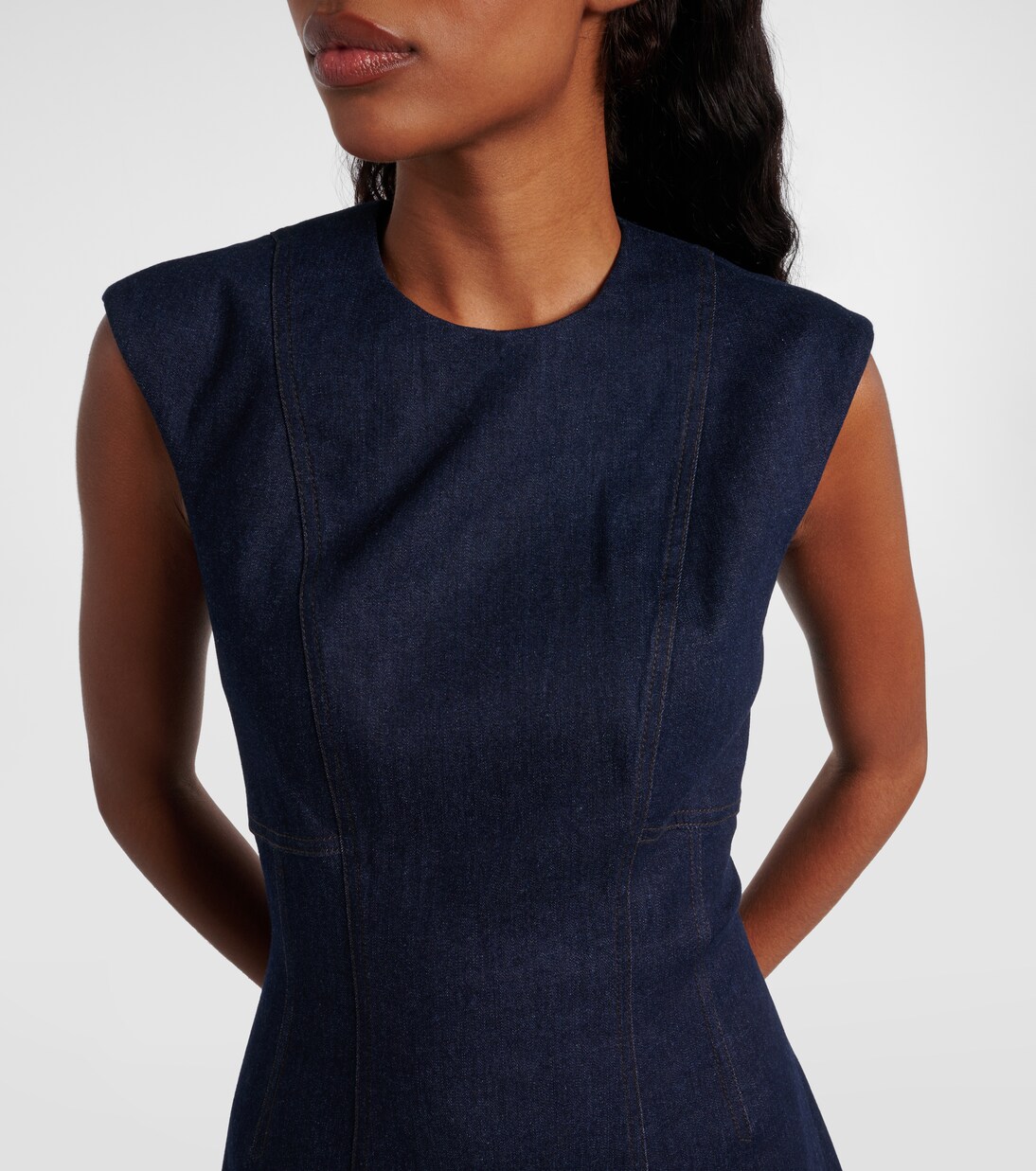 Robe midi Dulce en jean | Veronica Beard