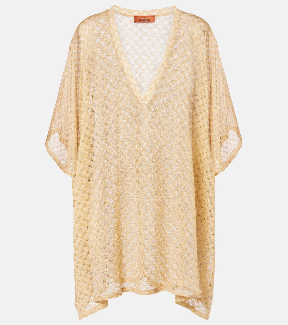 Open-knit lamé kaftan | Missoni