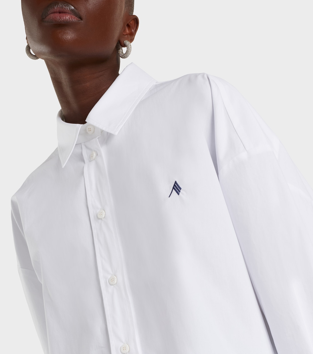 Diana oversized cotton shirt | The Attico