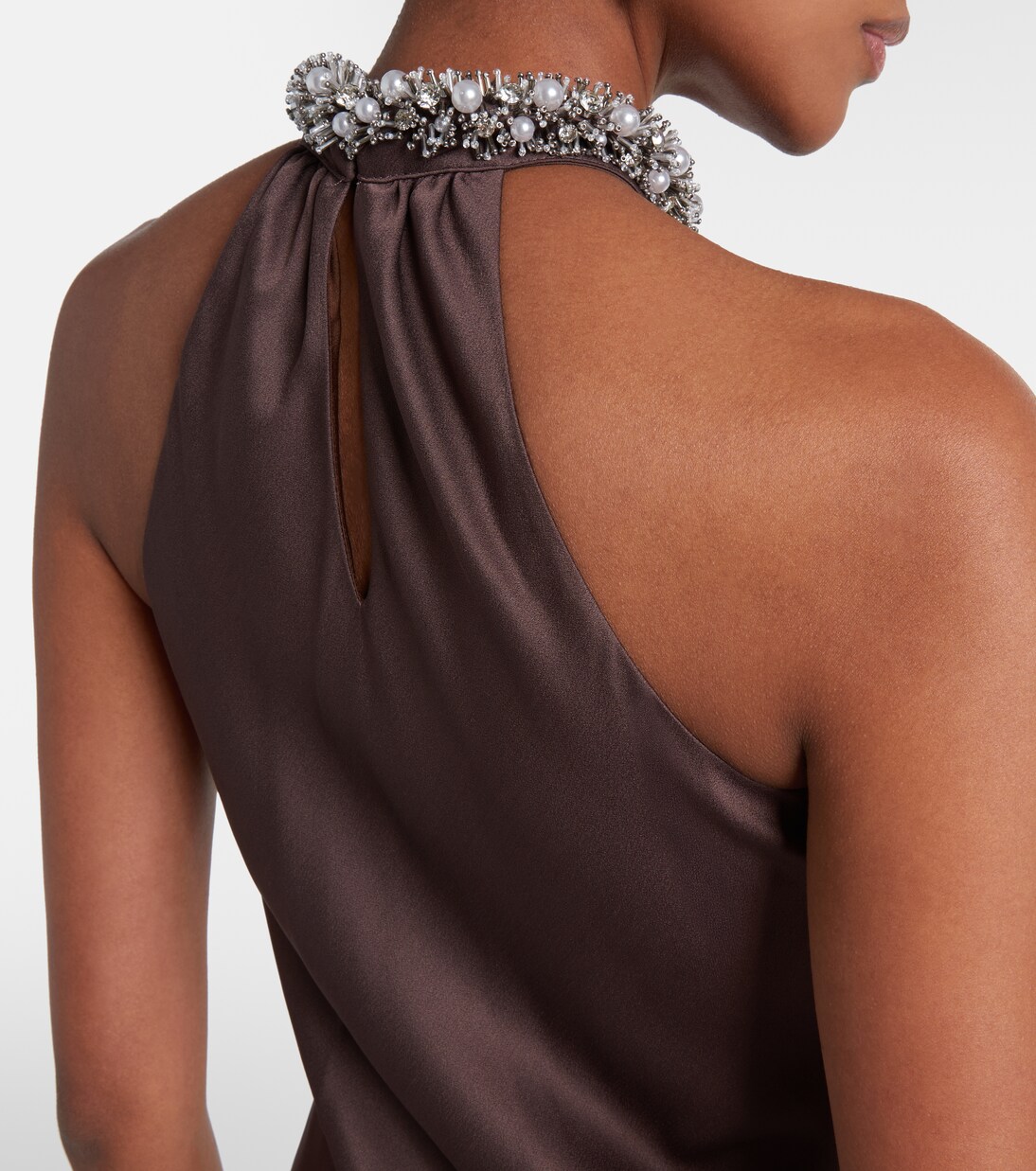 Embellished satin gown | Simkhai