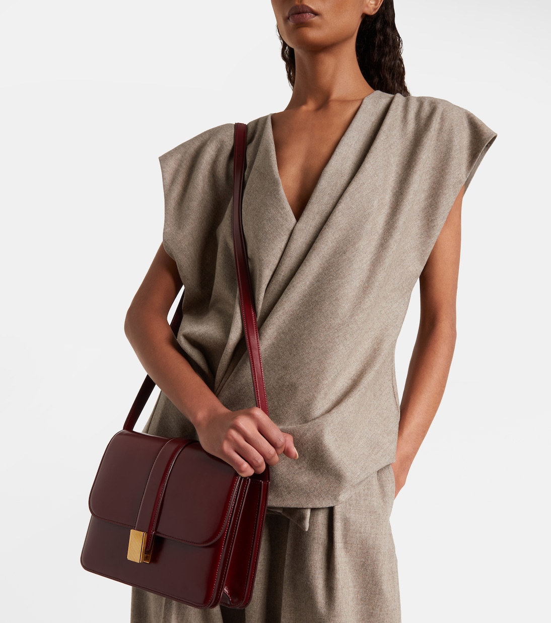 Sac à bandoulière Blake en cuir | Khaite