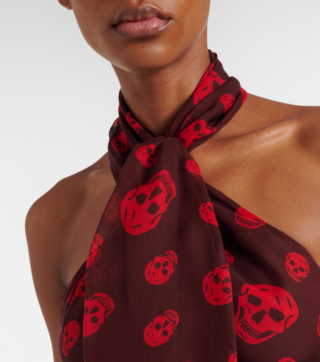 Top Skull en soie  | McQueen