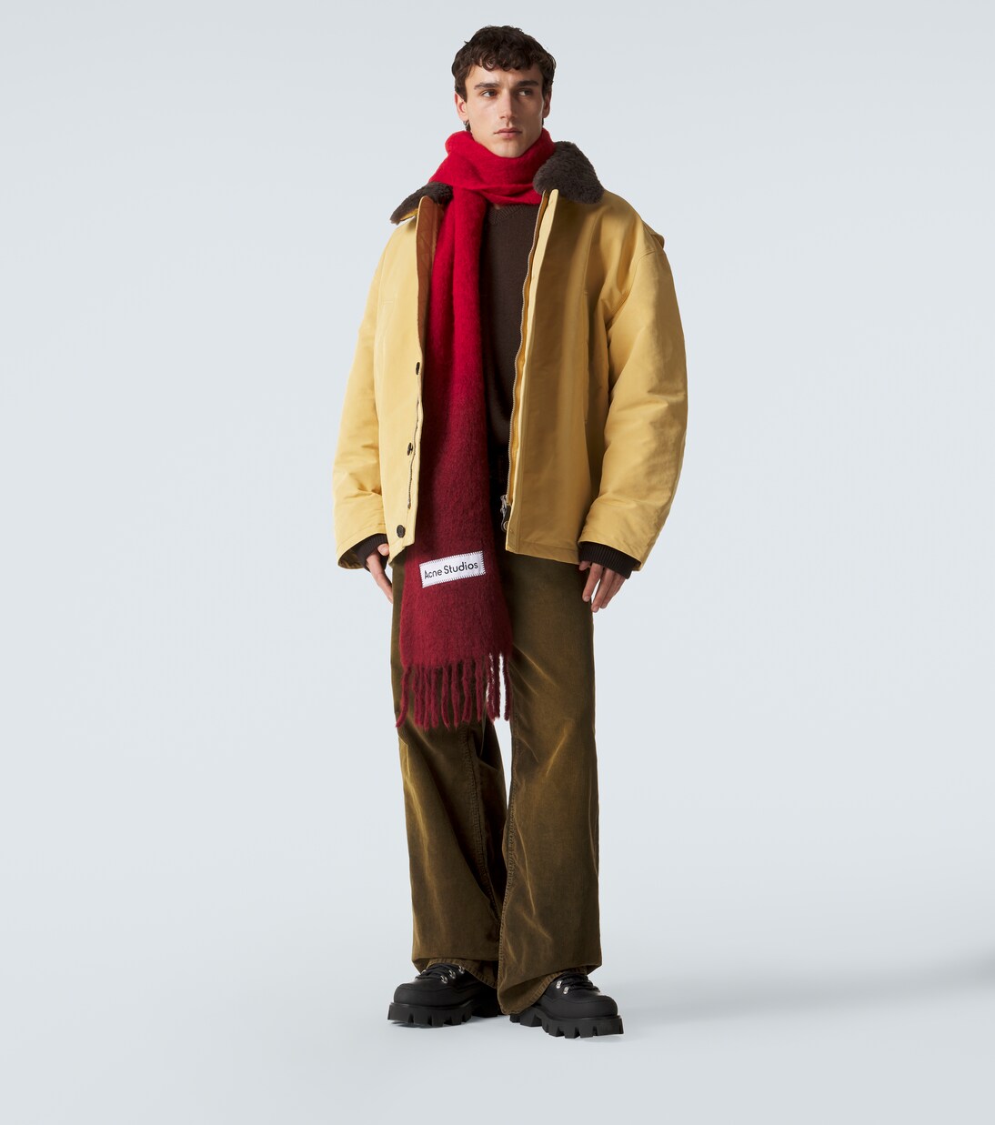 Logo fringed ombré scarf | Acne Studios