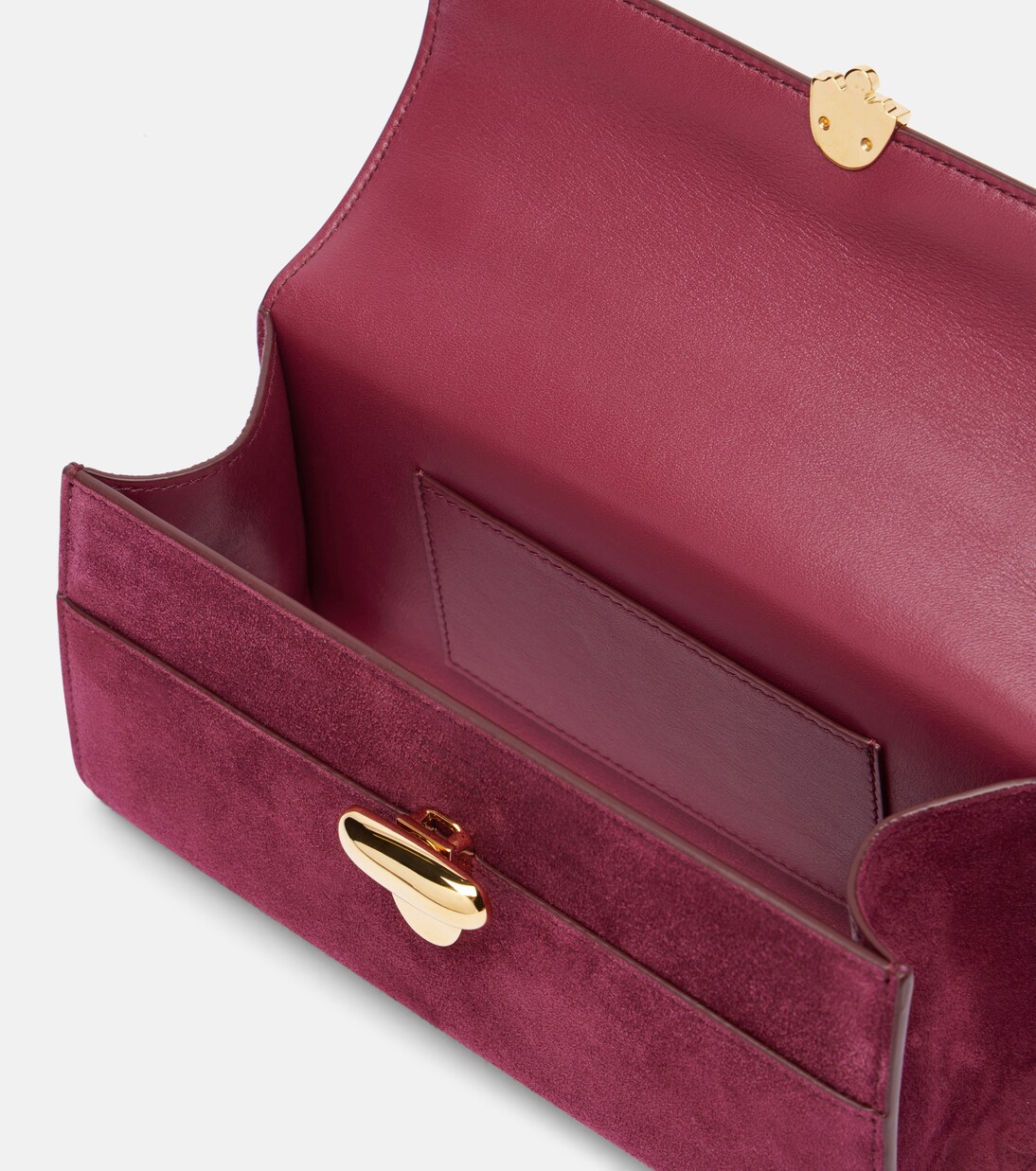 Symmetry suede crossbody bag | Savette