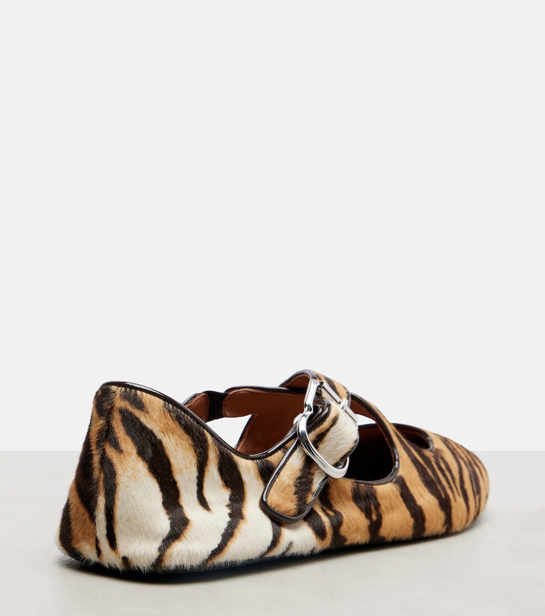 Bedruckte Ballerinas aus Kalbshaar | Alaïa