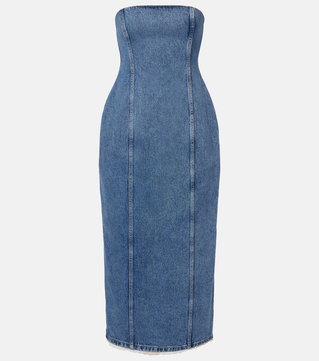 Bustier-Kleid aus Denim | Magda Butrym
