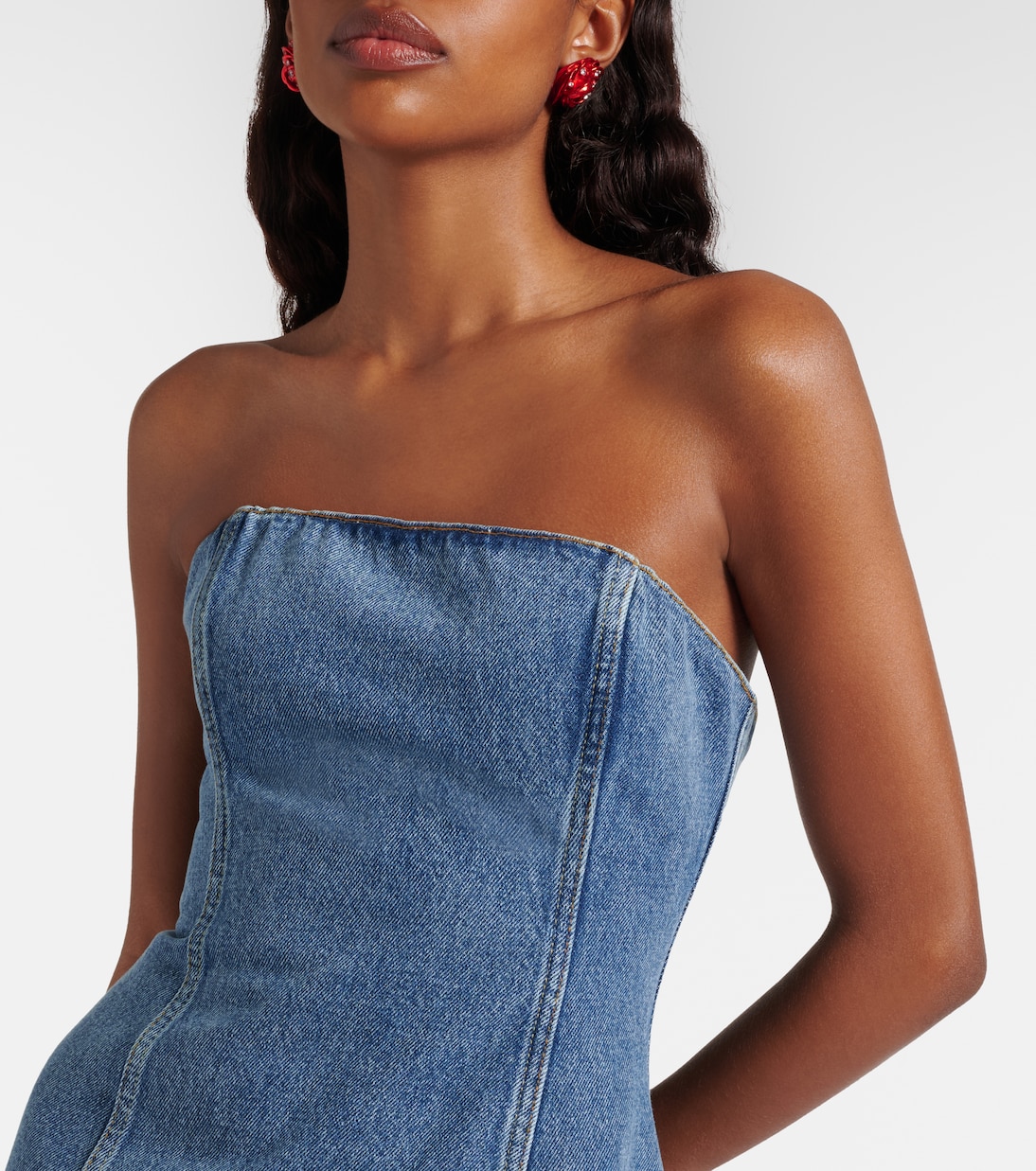 Bustier-Kleid aus Denim | Magda Butrym
