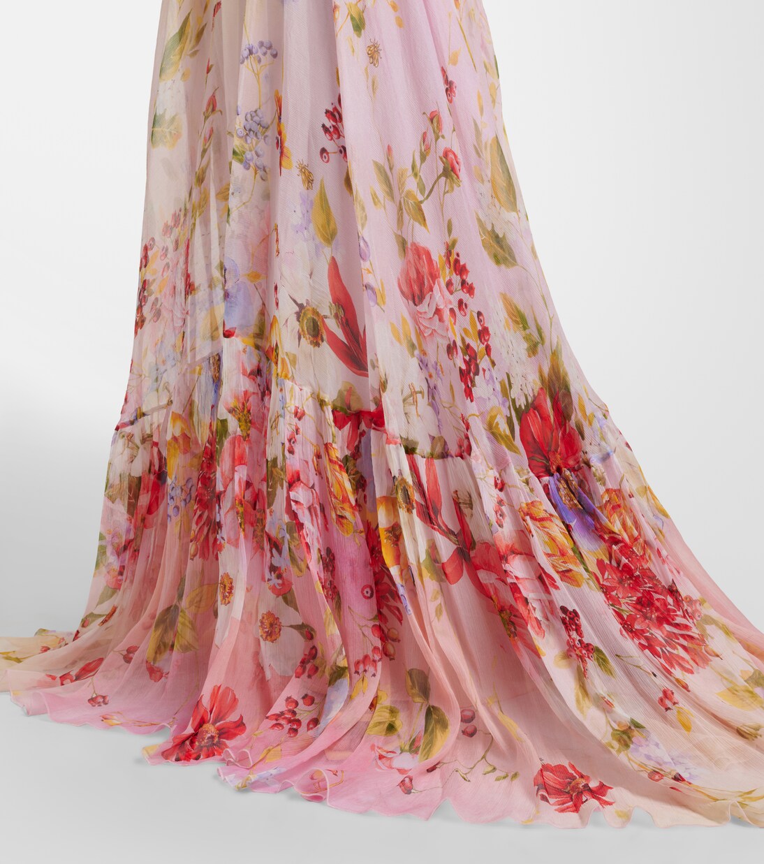 Floral silk gown | Roberto Cavalli