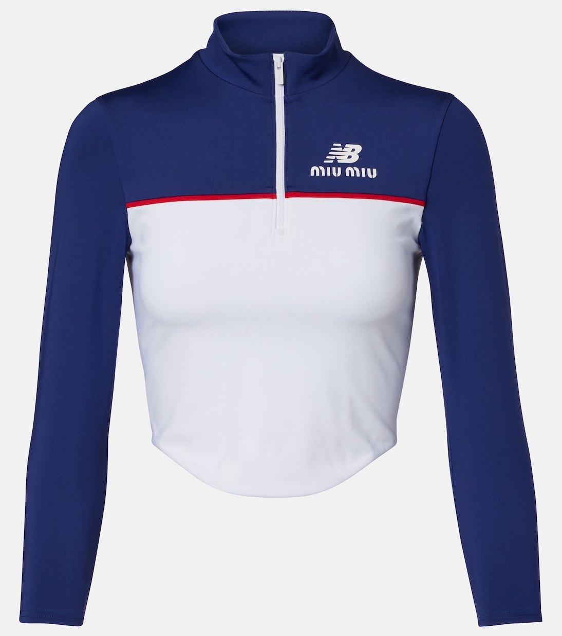 x New Balance crop top de jersey | Miu Miu