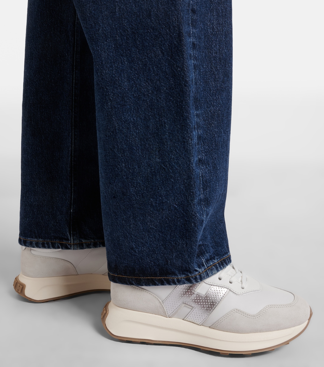 H641 leather and suede sneakers | Hogan