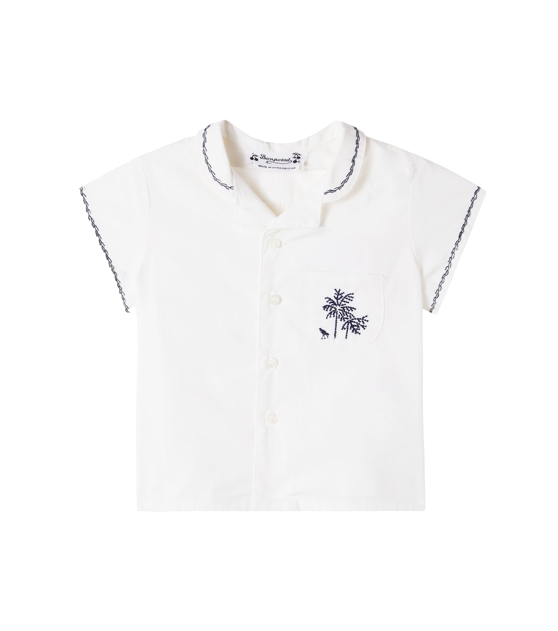 Baby Lennard embroidered cotton shirt | Bonpoint