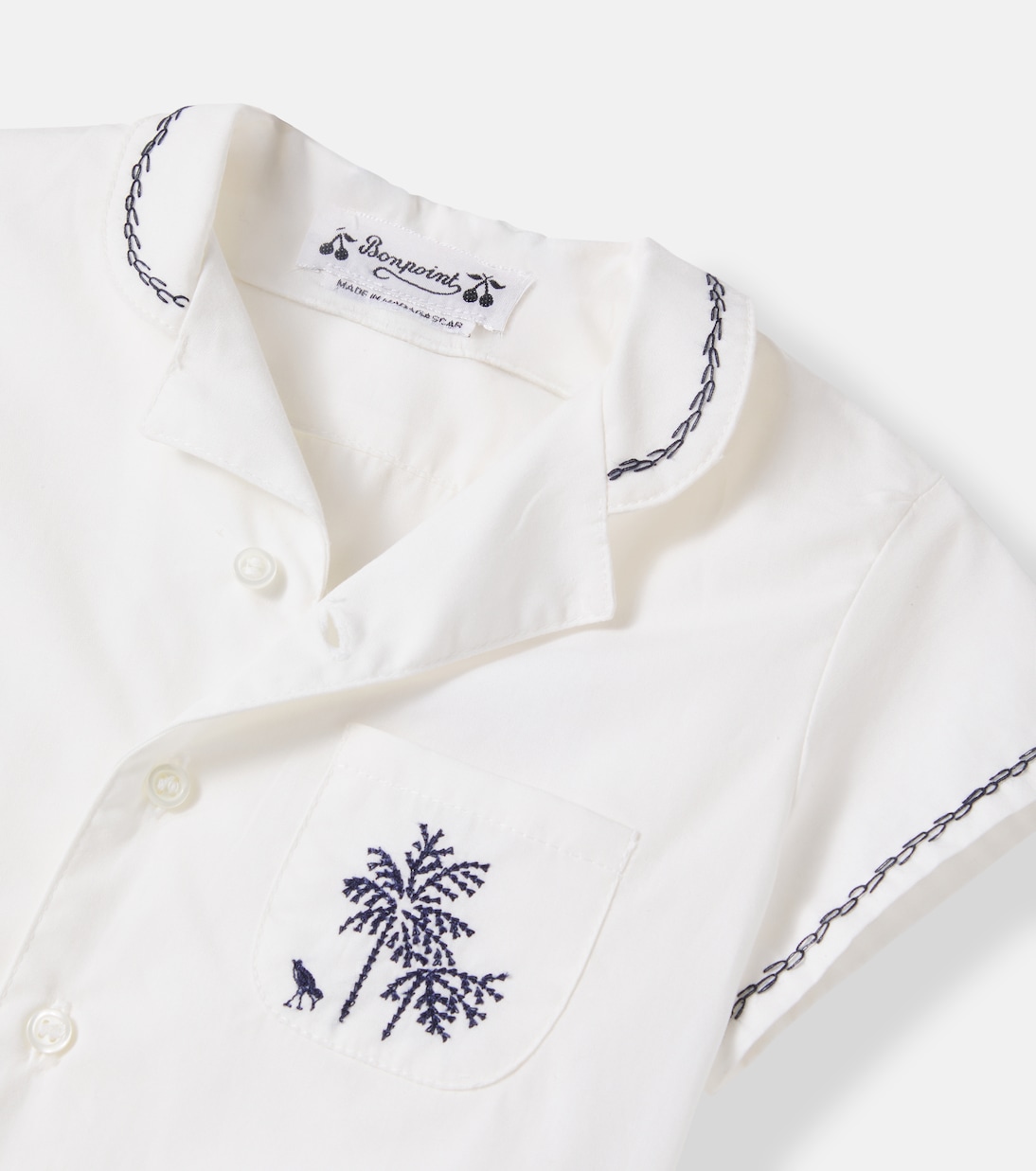Baby Lennard embroidered cotton shirt | Bonpoint