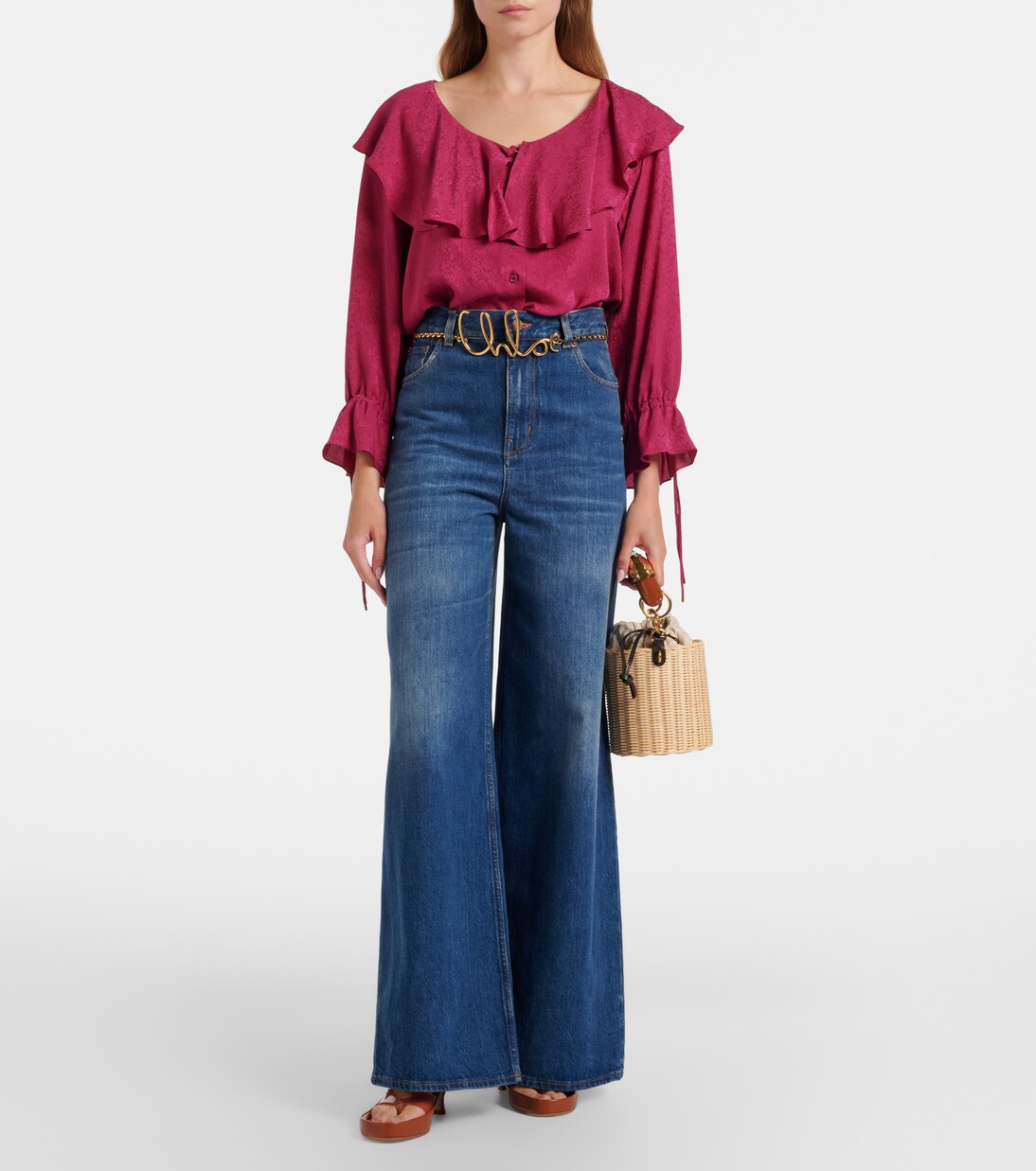 Tropicus wicker bucket bag | Chloé