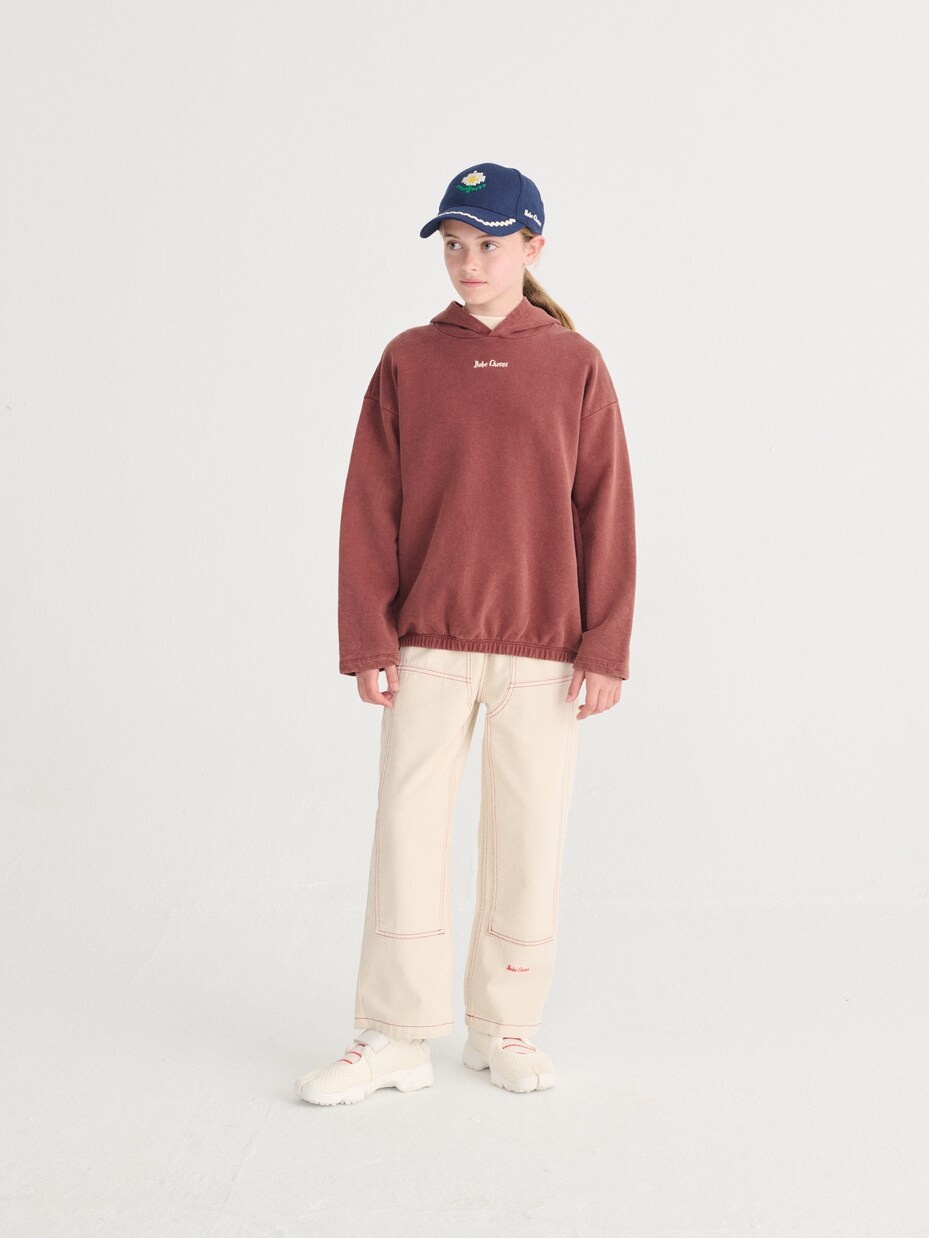 Logo cotton jersey hoodie | Bobo Choses