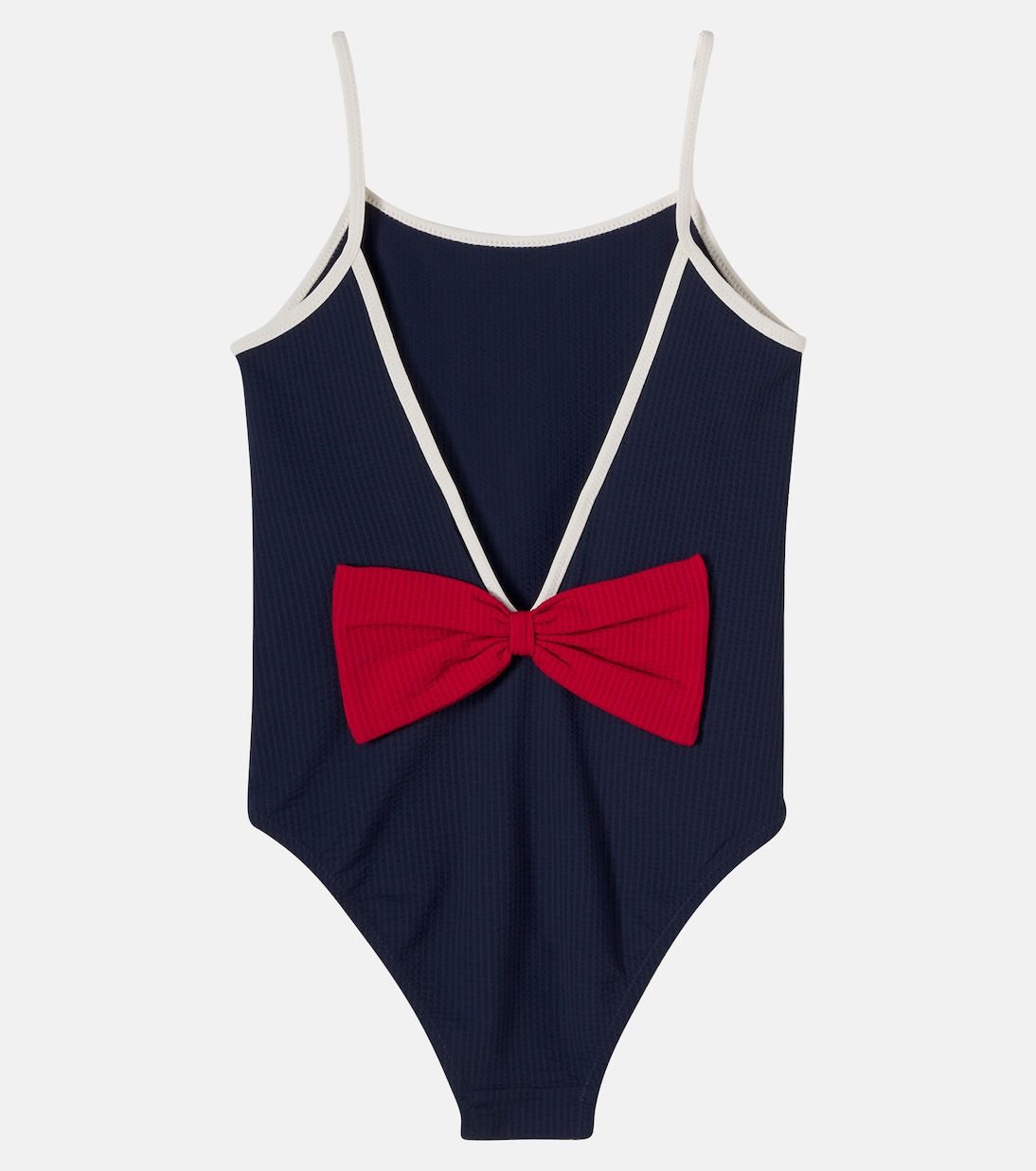 Maillot de bain Bowie en seersucker à nœud | Konges Sløjd