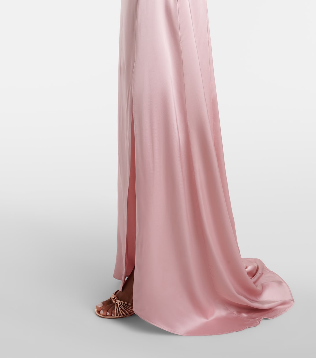Appliqué satin gown | Blumarine