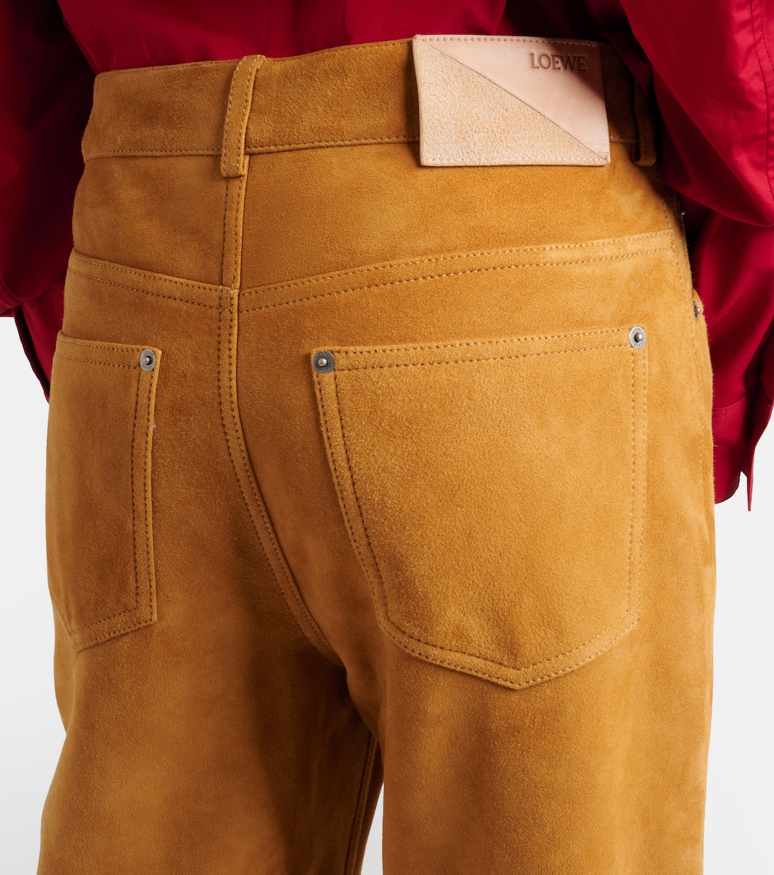 Pantalon droit en daim | Loewe