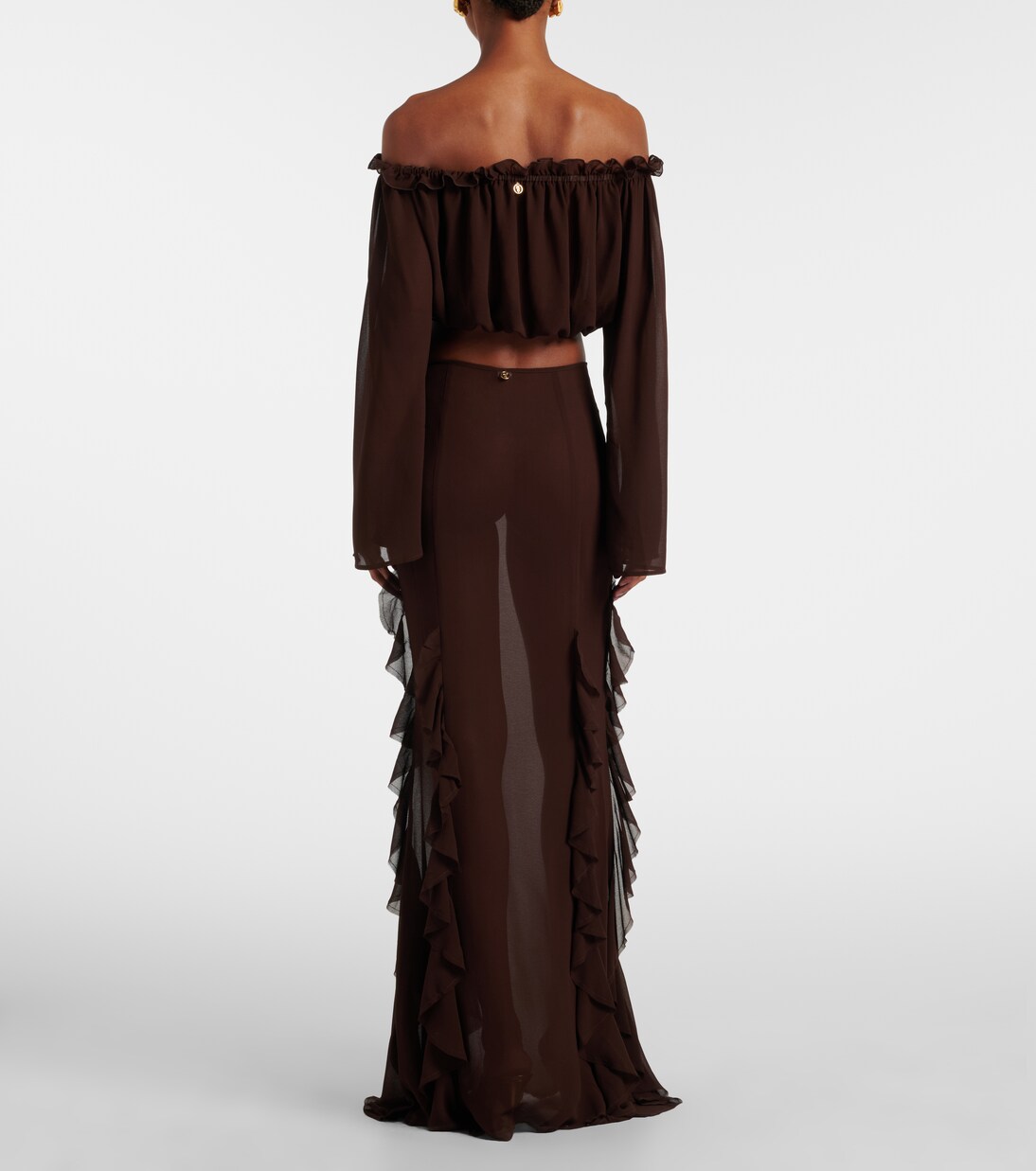 Ora ruffled maxi skirt | Bananhot