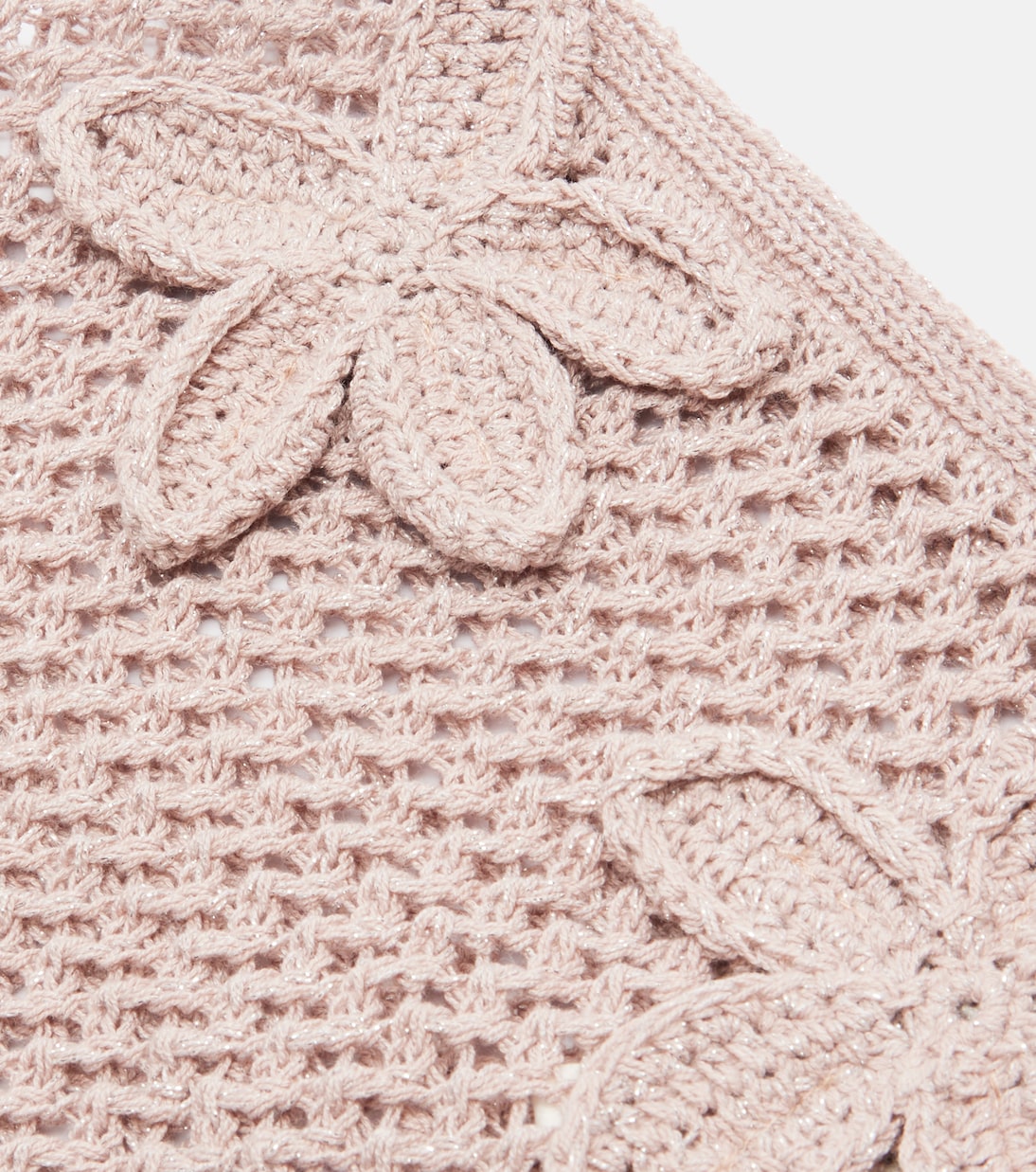 Foulard en crochet à appliqués | Bananhot