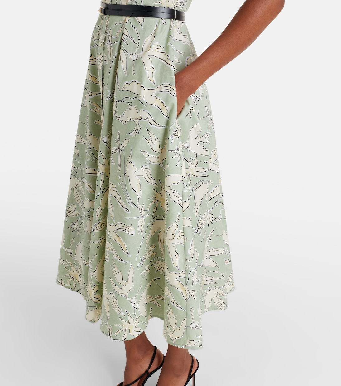 Robe chemise Kiera en coton mélangé imprimée | Altuzarra