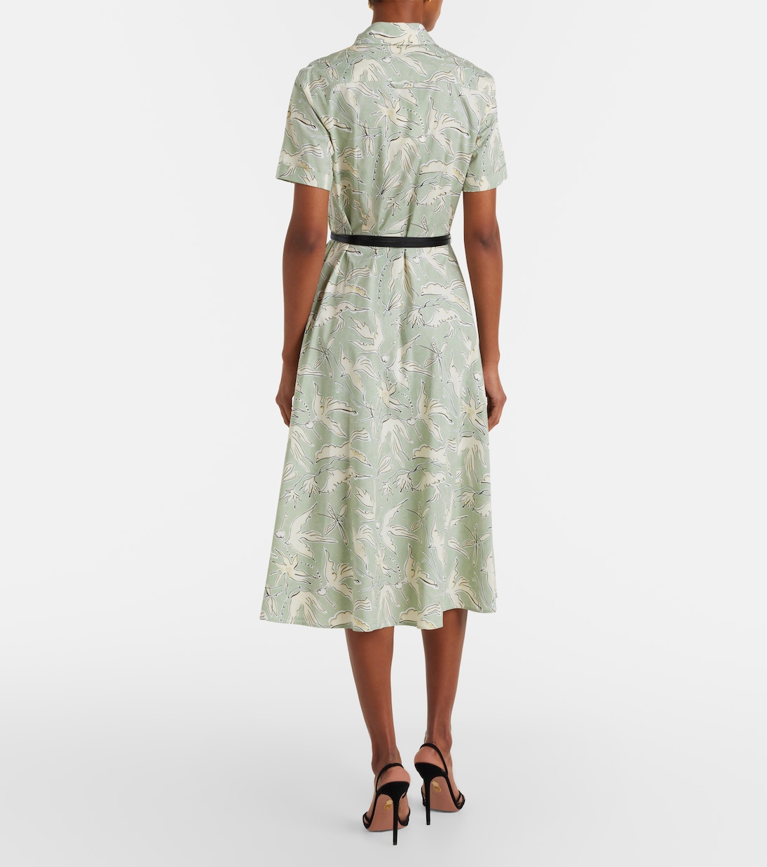 Robe chemise Kiera en coton mélangé imprimée | Altuzarra