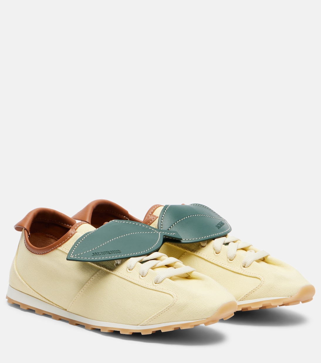 Tennis leather-trimmed canvas sneakers | Jacquemus