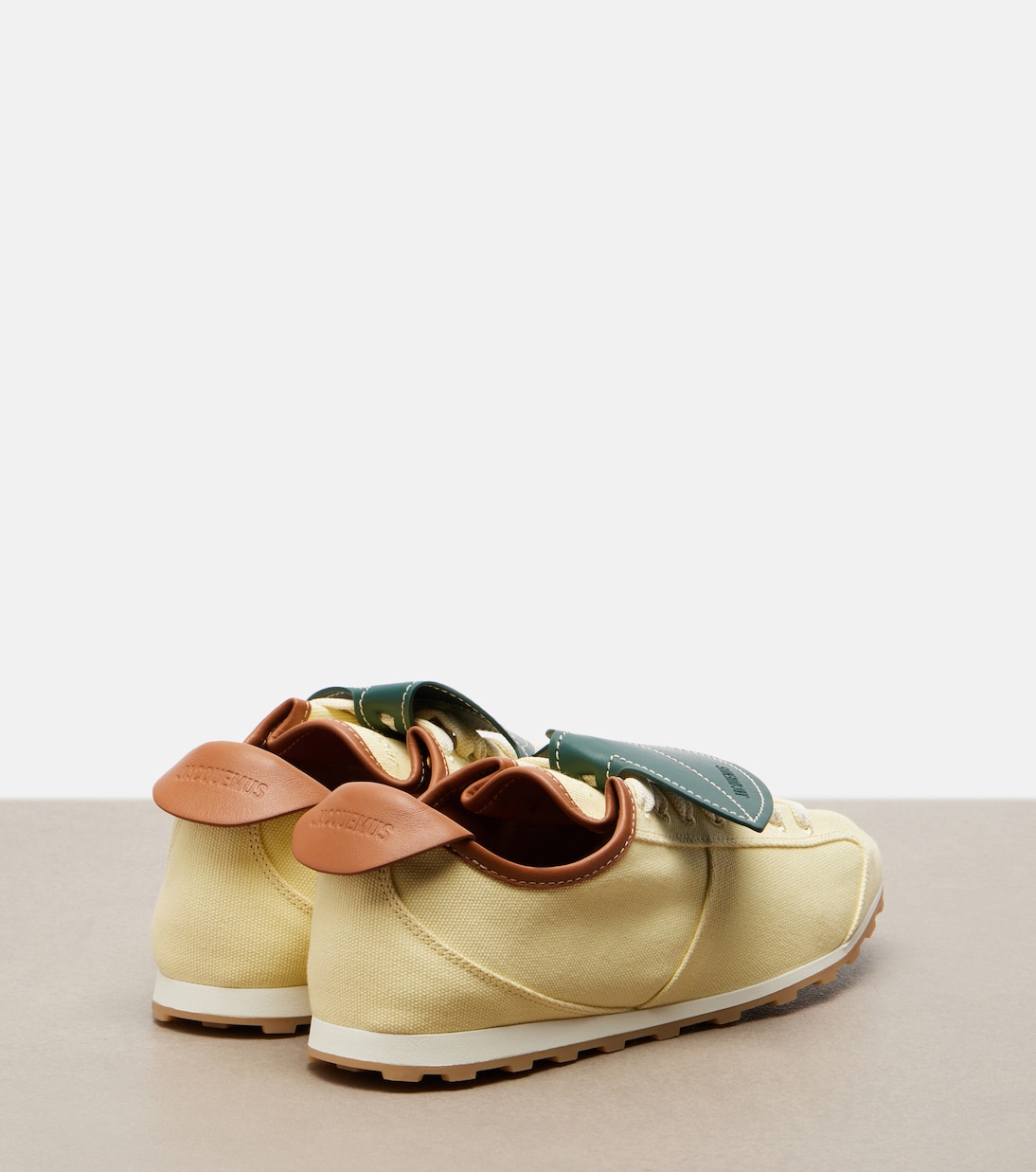 Tennis leather-trimmed canvas sneakers | Jacquemus