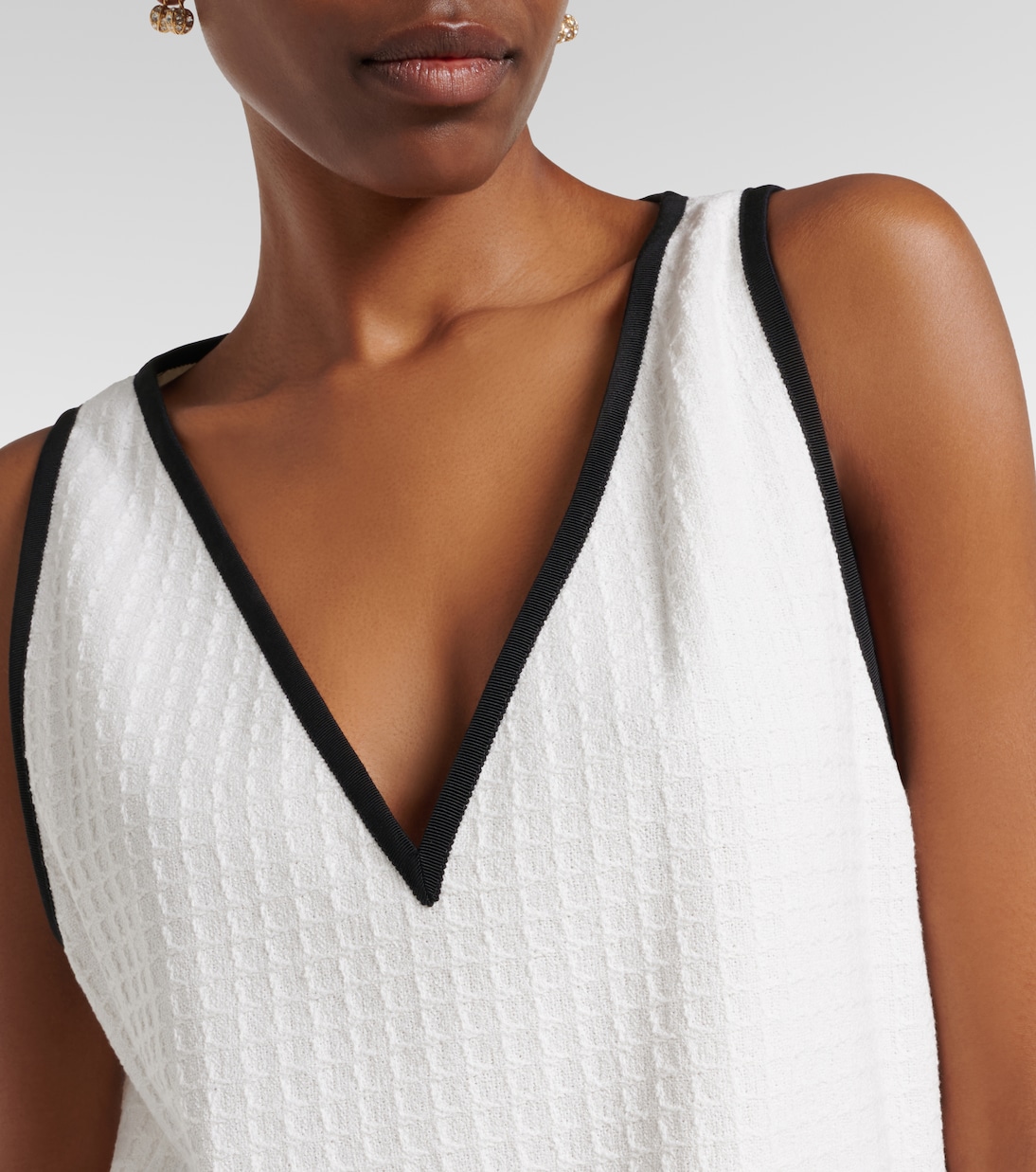 Cotton tweed minidress | Valentino