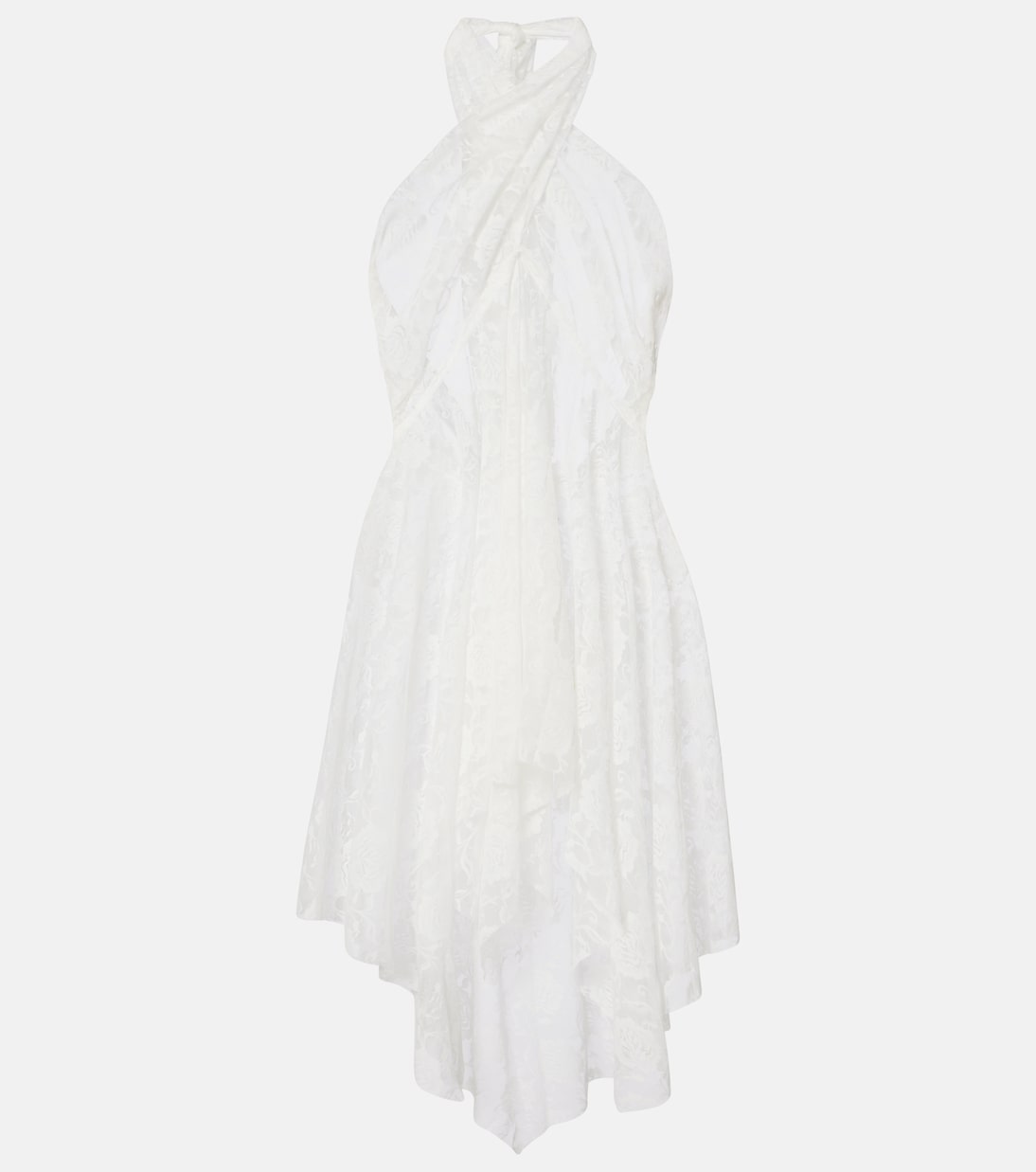 Halterneck lace minidress | Norma Kamali