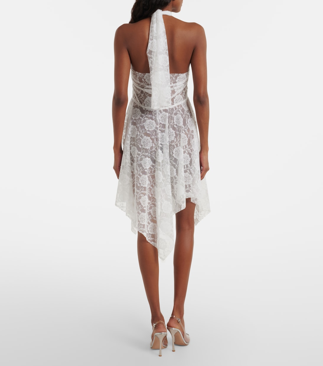 Halterneck lace minidress | Norma Kamali