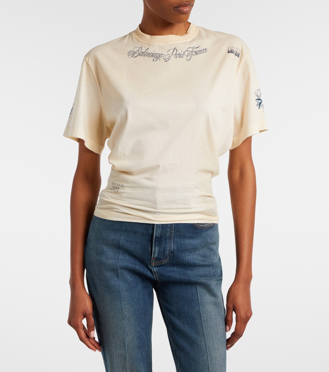 Printed cotton jersey T-shirt | Balenciaga