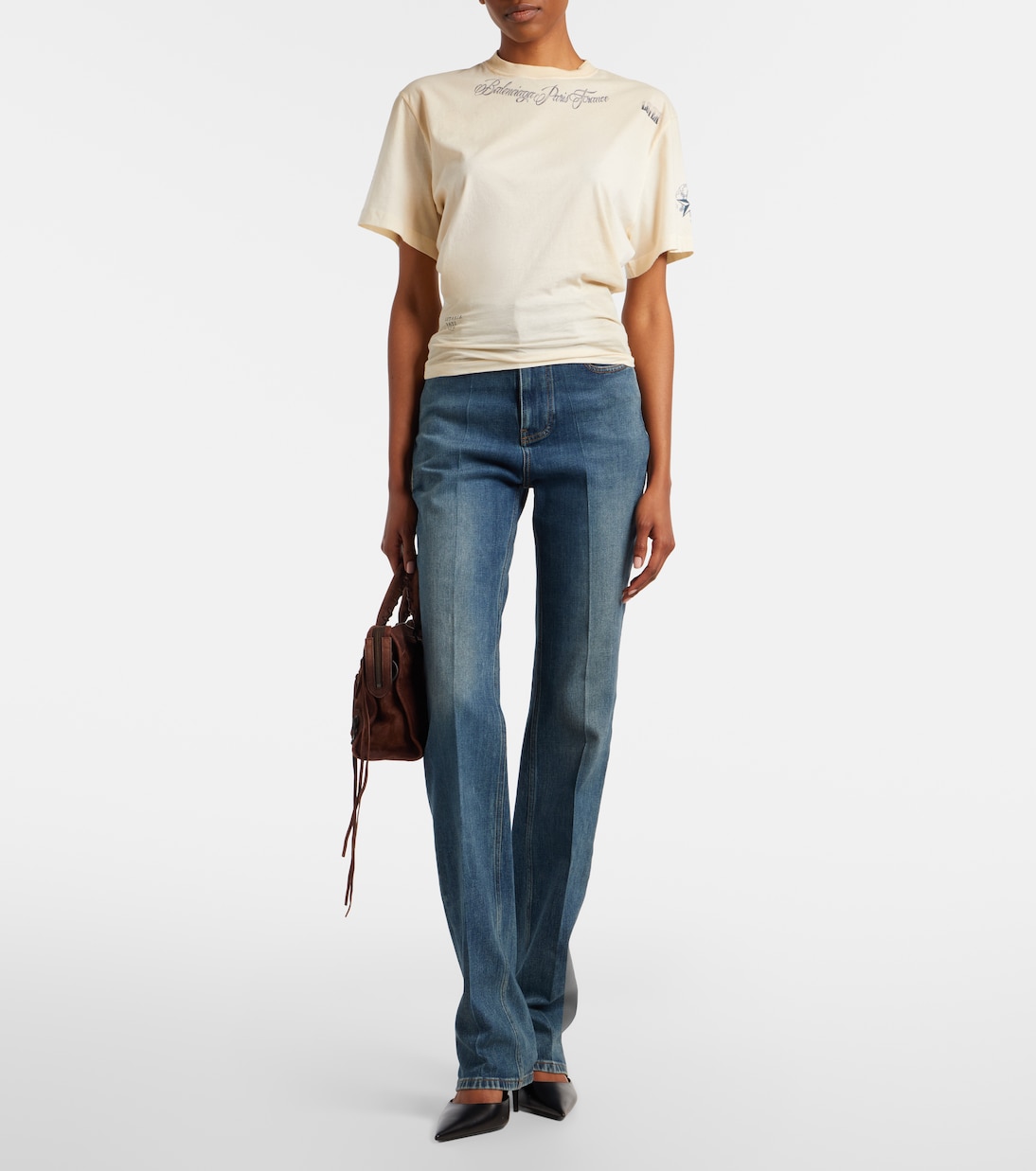 Printed cotton jersey T-shirt | Balenciaga