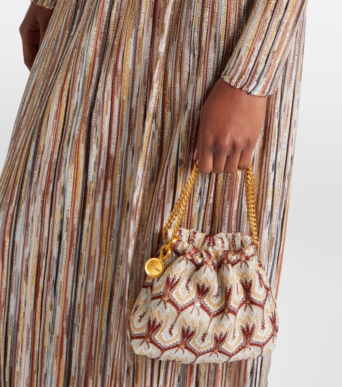 Mini lamé clutch | Missoni