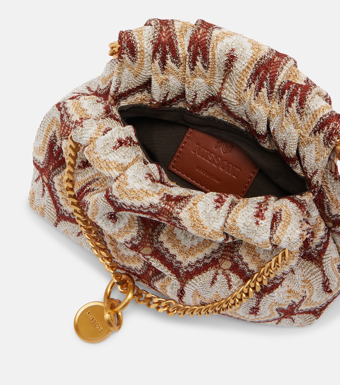Mini lamé clutch | Missoni