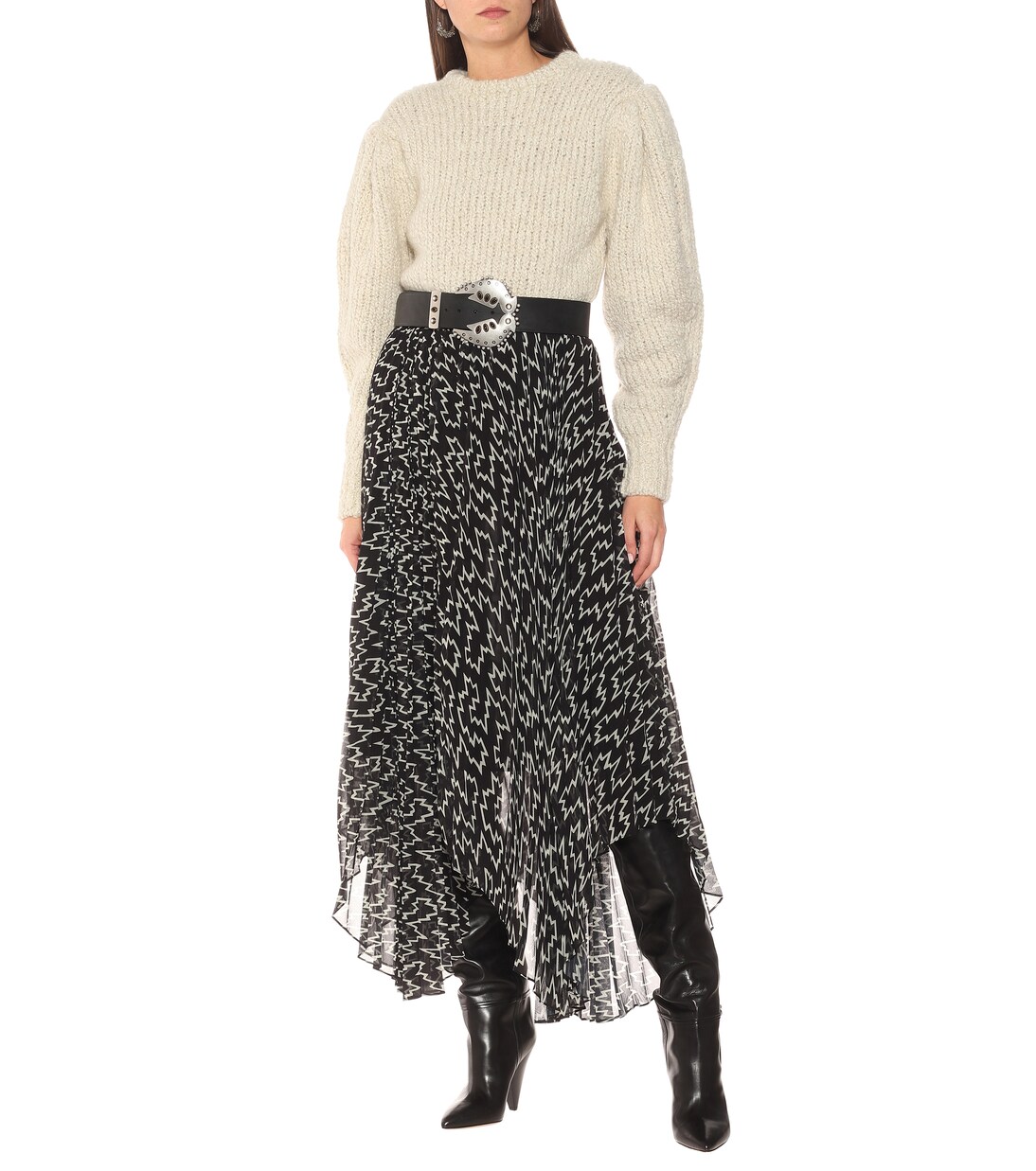 Alena printed georgette midi skirt | Isabel Marant