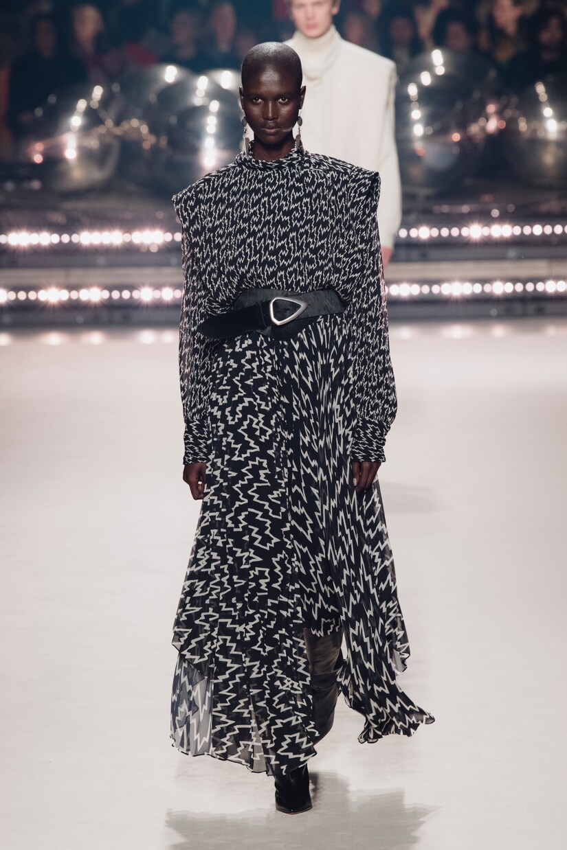 Alena printed georgette midi skirt | Isabel Marant