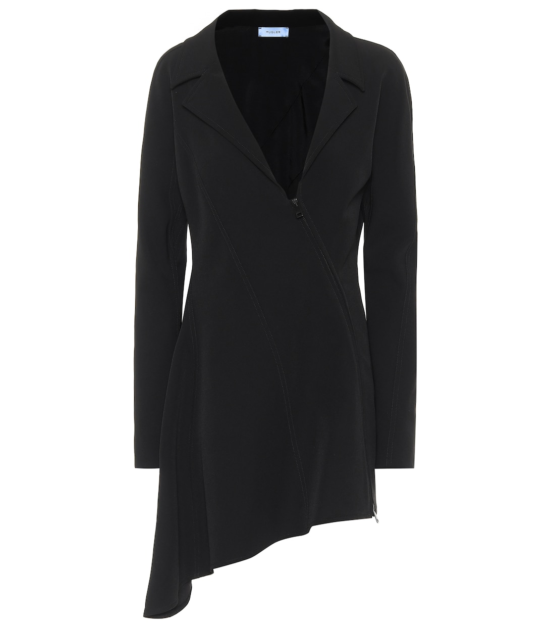 어시메트릭 스쿠버 미니드레스 | Mugler