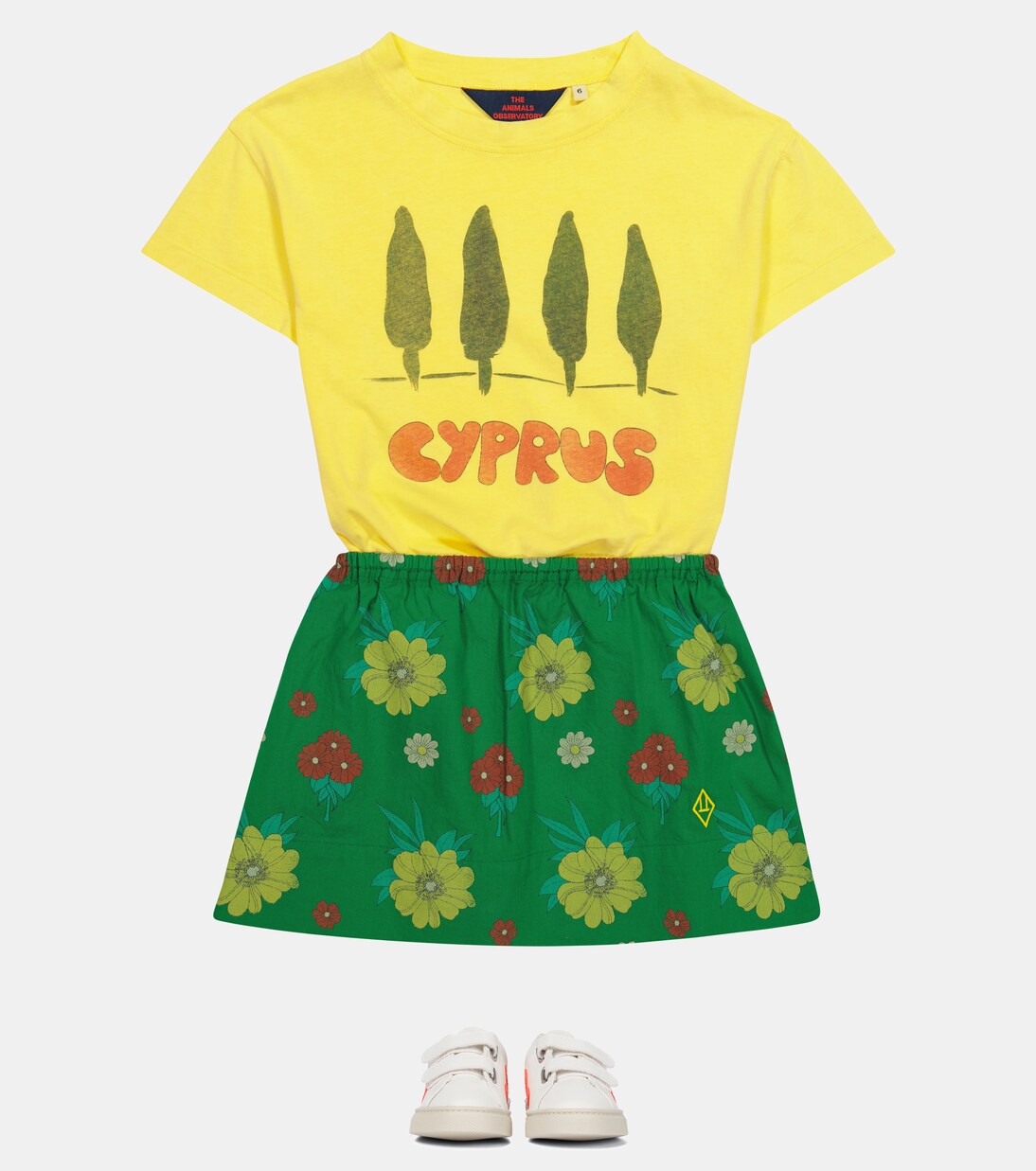 Jupe Impala en coton à fleurs | The Animals Observatory