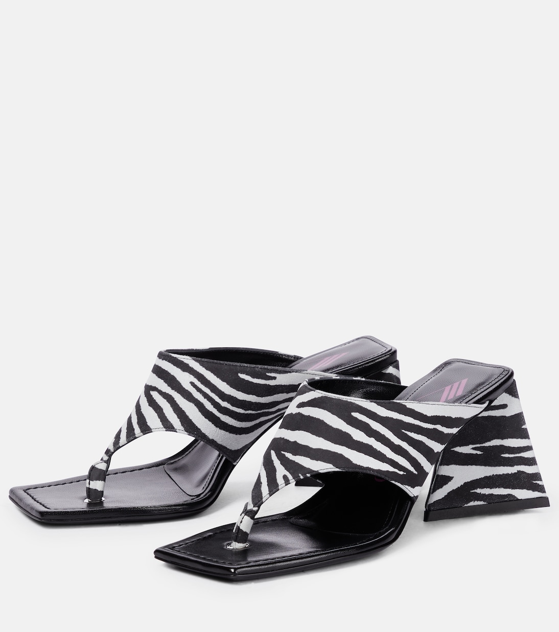 Sandalen Devon aus Veloursleder | The Attico
