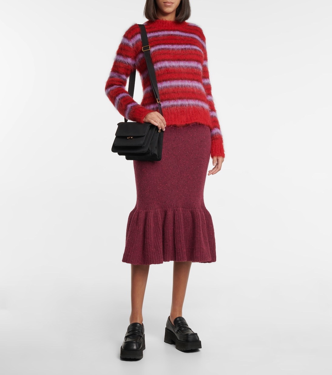 Wool knit midi skirt | Marni