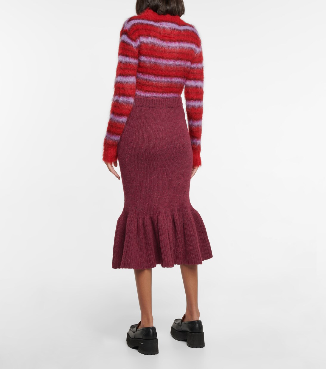 Wool knit midi skirt | Marni