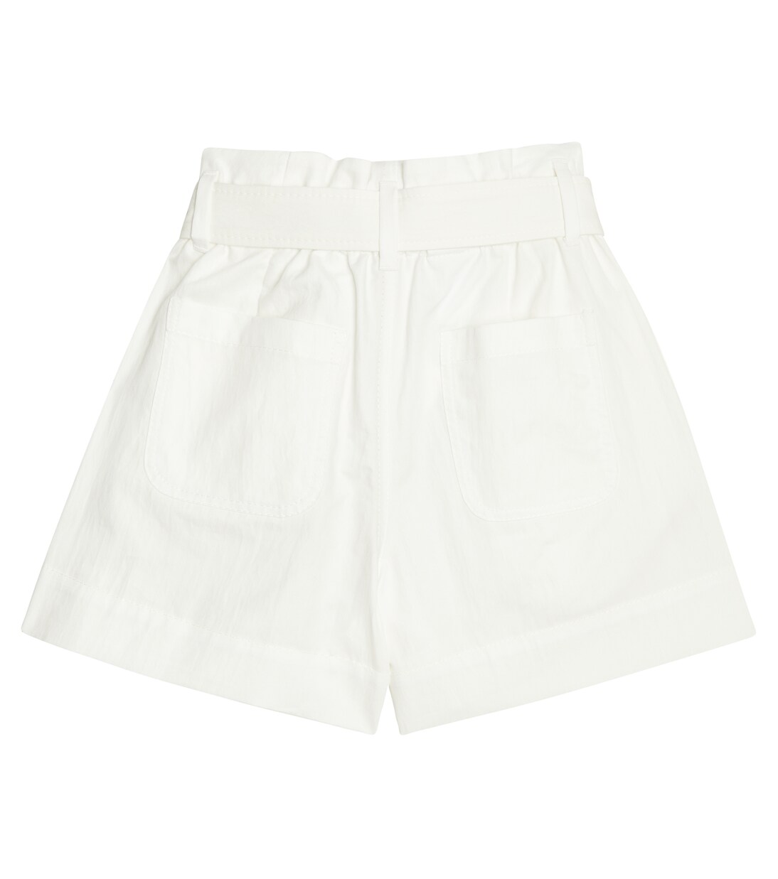 Cotton-blend paperbag shorts | Brunello Cucinelli Kids