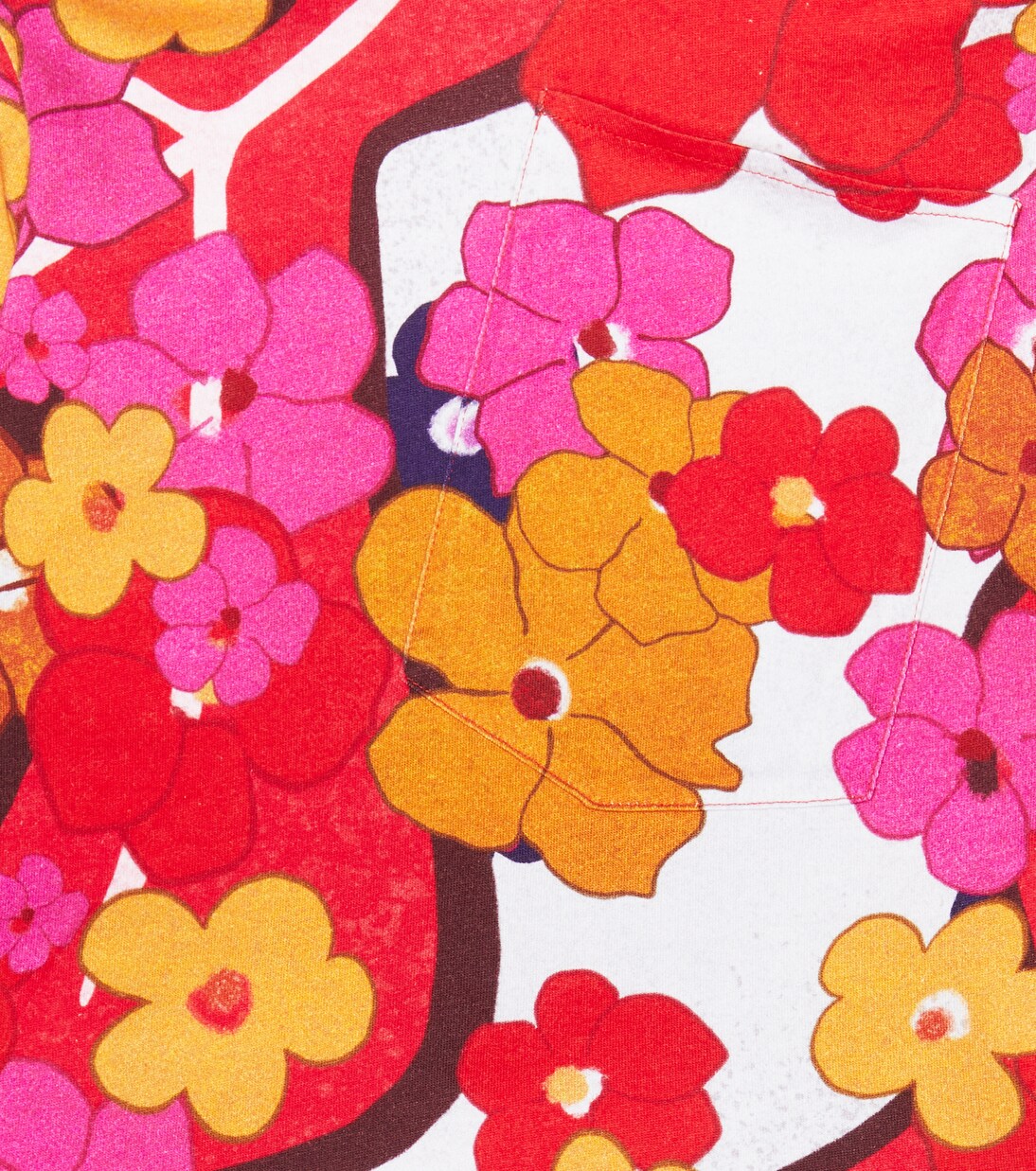 Floral turtleneck cotton jersey top | ERL Kids